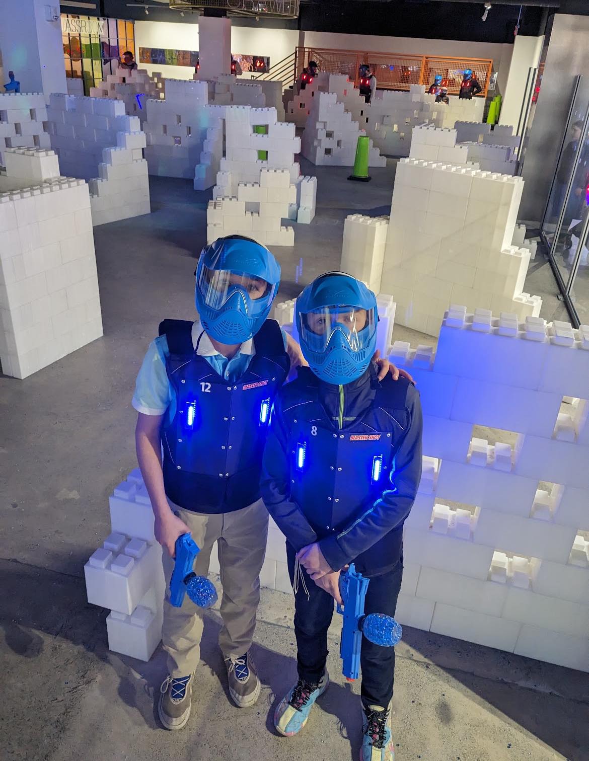 Blaster Shot Vests at Power Up Arena yaakov